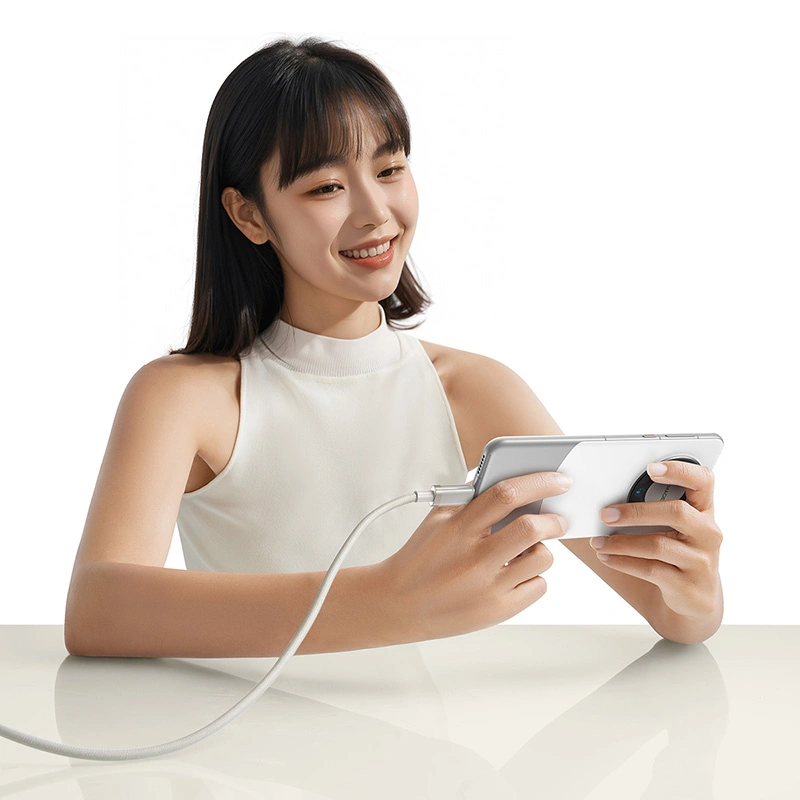 Baseus 2 Meter 100W Titanium Alloy Fast Charging Cable USB to Type-C Galaxy Titanium Gold - Image 8