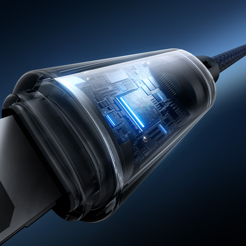 Baseus 1 Meter Lit Button-Control USB to Lightning 2.4A Fast Charging Data Cable – Cosmic Black - Image 8