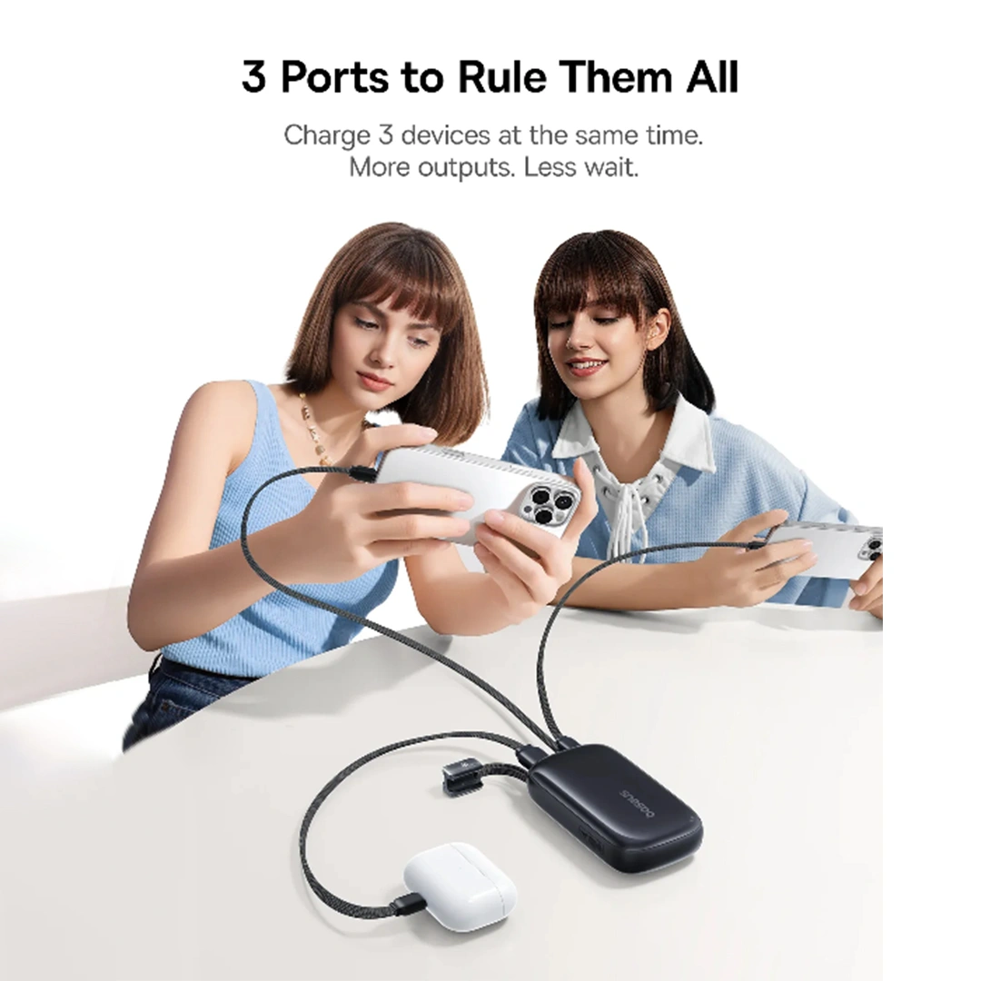 Baseus 10000 mAh 45W EnerFill FC21 “QPow 3 Ultra” Power Bank – (Cosmic Black) - Image 5