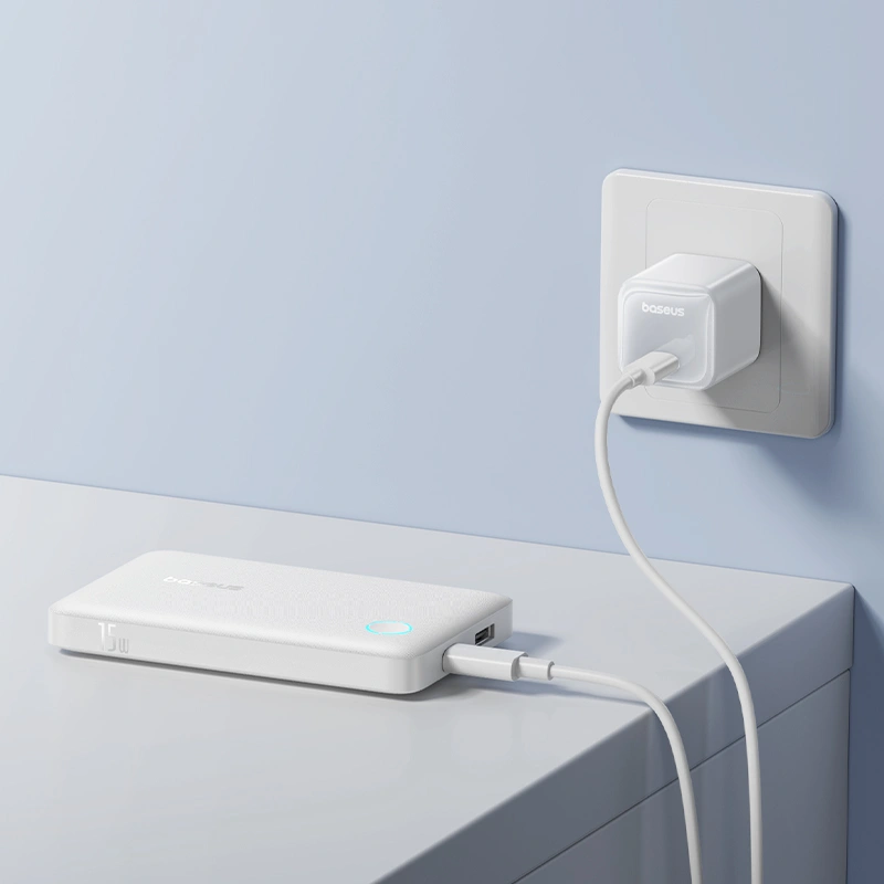 Baseus 10000mAh 15W EnerFill FP11 Fast-Charging Power Bank – (Moon White) - Image 8