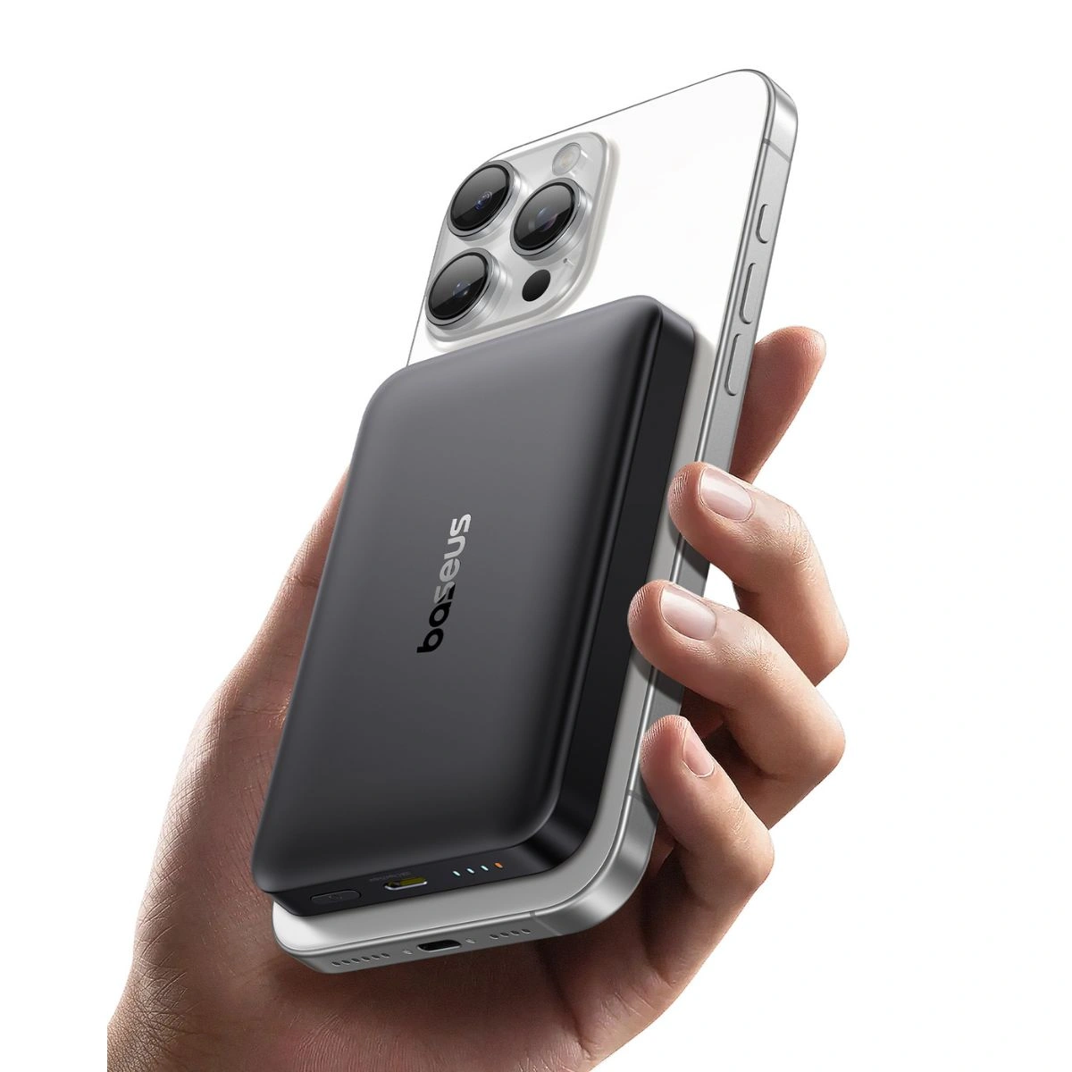 Baseus 10000mAh 22.5W EnerFill FM12 Qi2 Magnetic Power Bank – (Cosmic Black) - Image 9