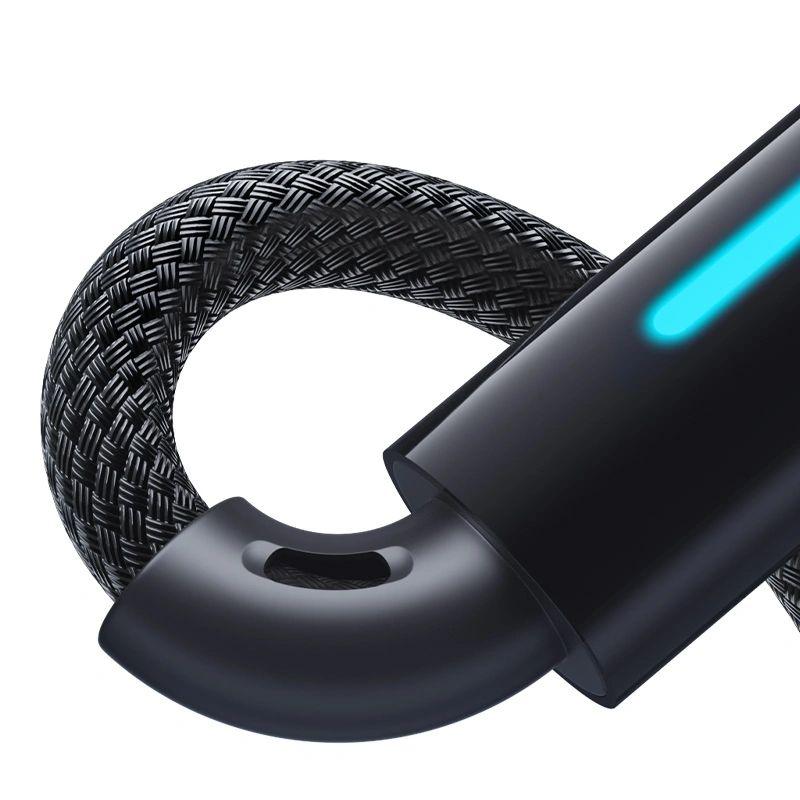 Baseus 1Meter Lit Button-Control USB to Type-C 100W Fast Charging Data Cable – Cosmic Black - Image 15