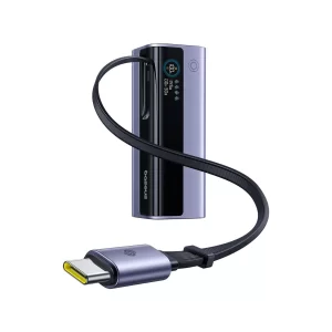 Baseus 20000mAh 145W EnerGeek GR11 Power Bank with Retractable Cable - Space Grey