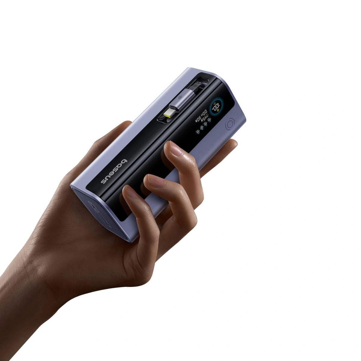 Baseus 20000mAh 145W EnerGeek GR11 Power Bank with Retractable Cable - Space Grey - Image 9