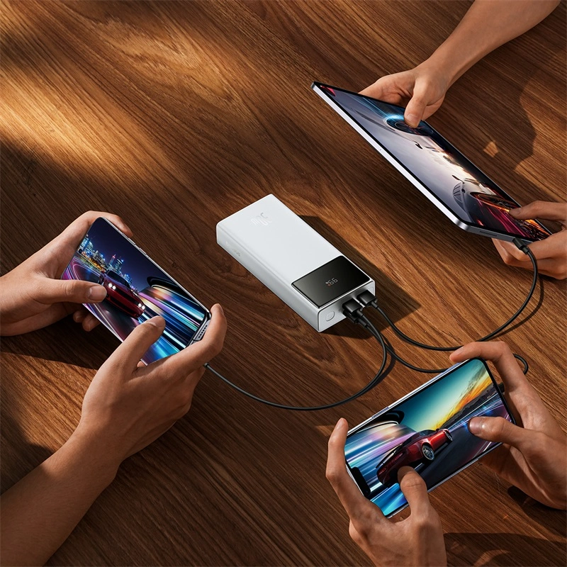 Baseus 30000 mAh 30W Star-Lord Digital Display Fast Charging Power Bank – Moon White - Image 7