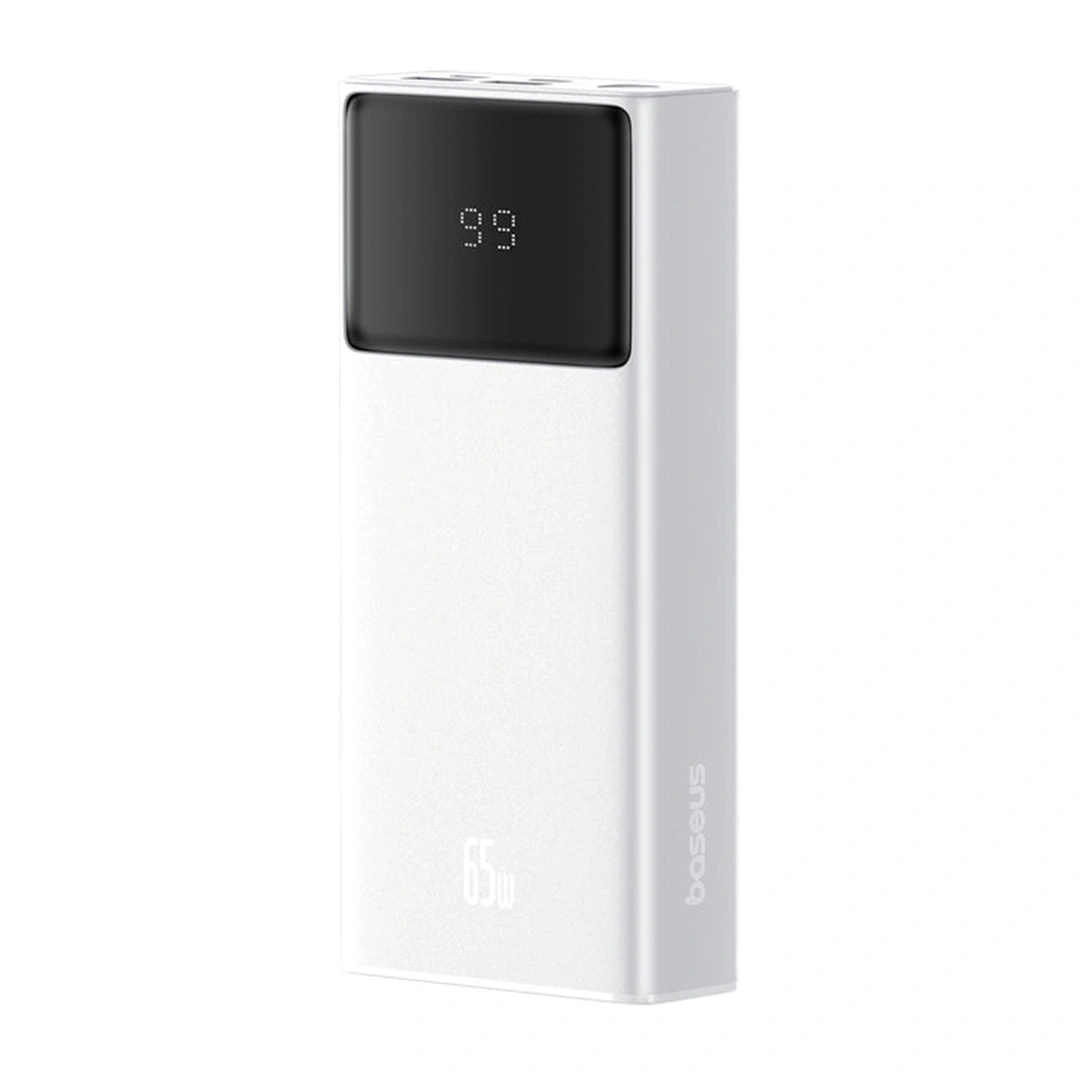 Baseus 30000 mAh 65W Star-Lord Digital Display Fast Charging Power Bank – (Moon White)