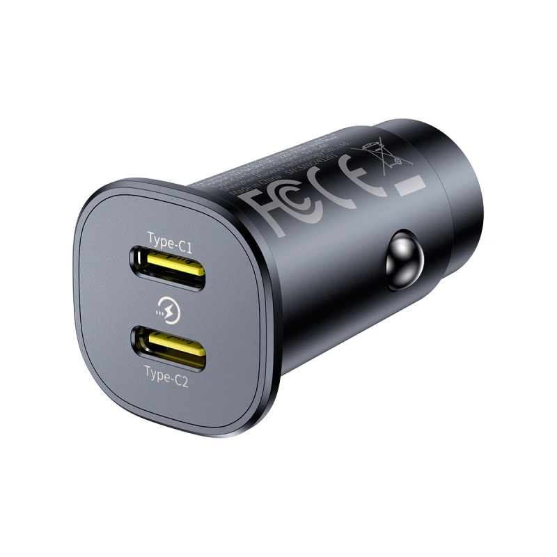 Baseus 30W GoTrip Car Charger – Type-C + Type-C, Cosmic Black - Image 16