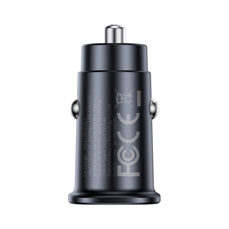 Baseus 30W GoTrip Car Charger Type - C+USB – Cosmic Black - Image 18
