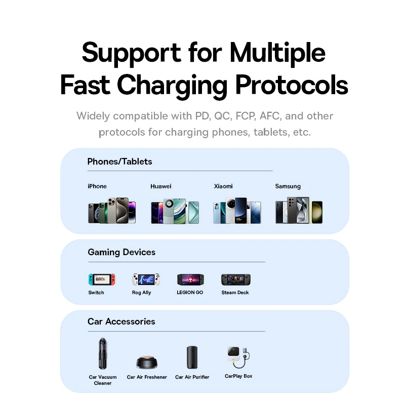 Baseus 30W GoTrip Car Charger Type - C+USB – Cosmic Black - Image 10