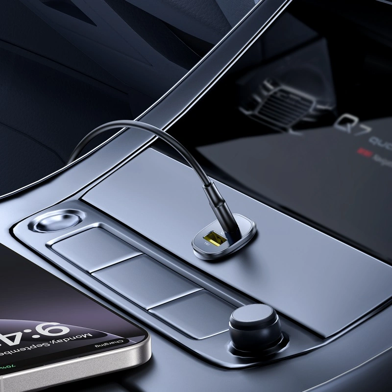 Baseus 30W GoTrip Car Charger Type - C+USB – Cosmic Black - Image 11