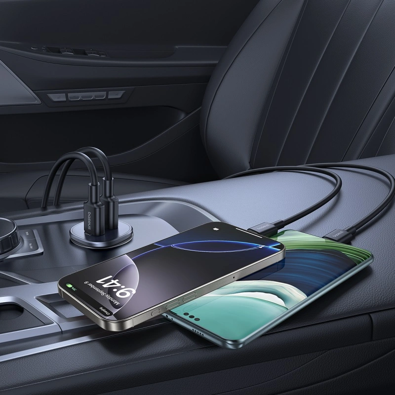Baseus 30W GoTrip Car Charger Type - C+USB – Cosmic Black - Image 13