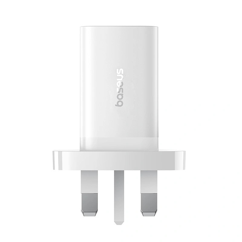 Baseus 40W GaN5 Pro Dual Type-C Fast Charger UK Plug - Moon White - Image 15