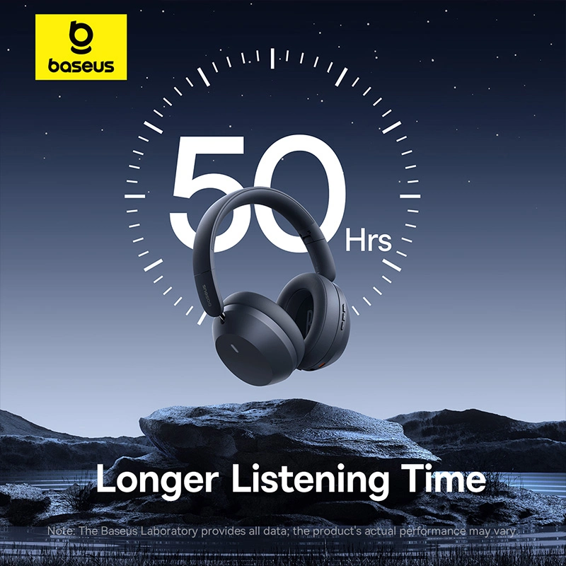 Baseus Bass 35 Max Wireless Headphones Twilight Grey - Image 5