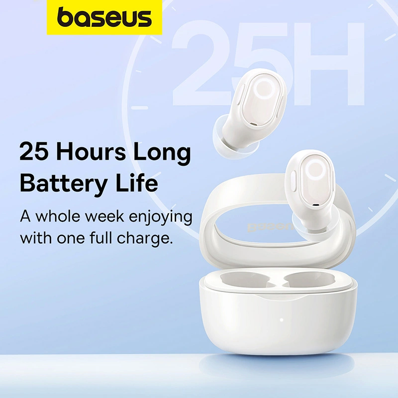 Baseus Bowie WM02 TWS Wireless In-Ear Bluetooth Earbud – Creamy-White - Image 5