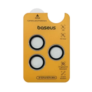 Baseus Crystal Series Full-Coverage Privacy Protection Tempered Glass Screen Protector for iP 15 Plus, Clear (Pack of 1, with cleaning kit and EasyStick installation tool)