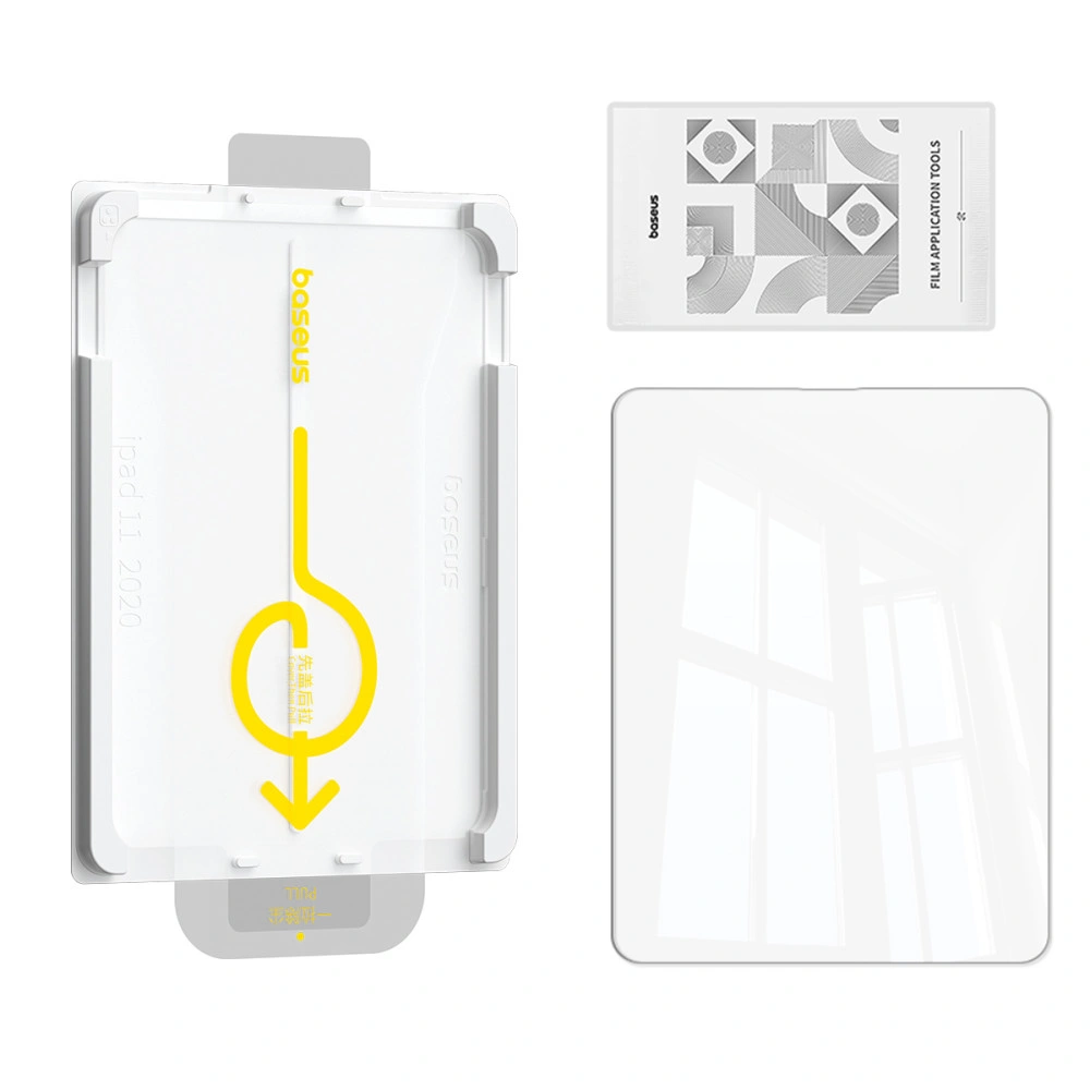 Baseus iPad Pro (2024) 13" Crystalline HD Tempered Glass Screen Protector - Clear - Image 9