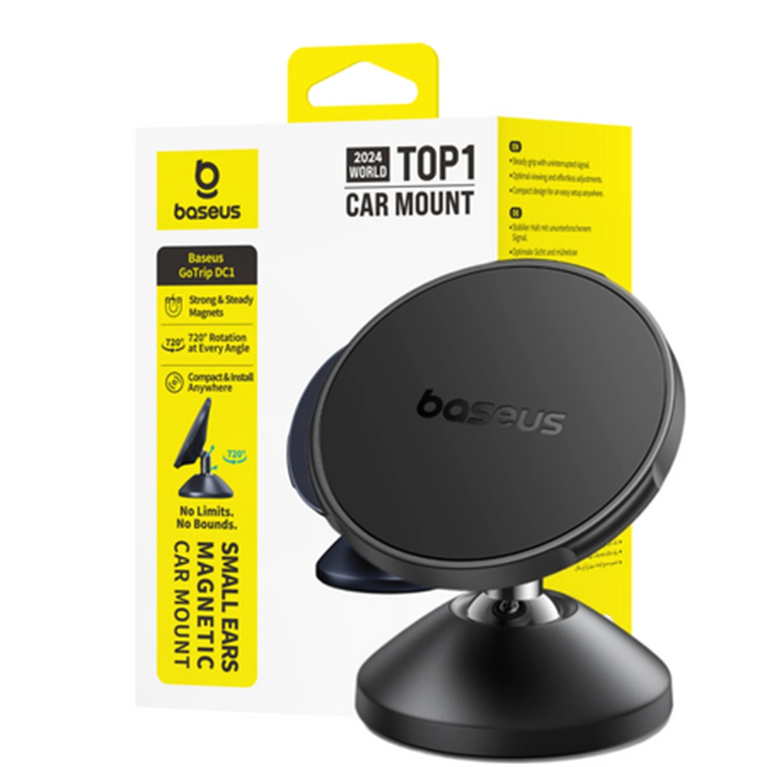 Baseus Go Trip DC1 Small Ears Magnetic Car Mount – Vertical Type (Cosmic Black) - Image 7
