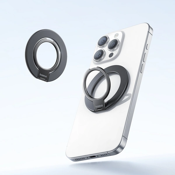 Baseus MagPro 3 Ultra Slim Magnetic Ring Phone Stand – Cosmic Black - Image 6