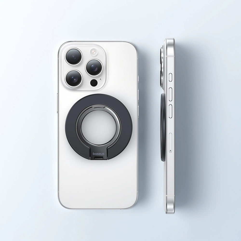 Baseus MagPro 3 Ultra Slim Magnetic Ring Phone Stand – Cosmic Black - Image 14