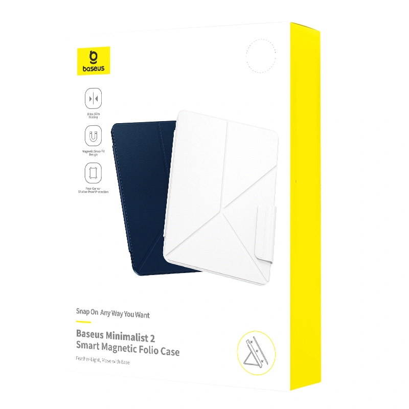 Baseus iPad Pro 11'' (2024) Minimalist 2 Smart Magnetic Folio Case - Cosmic Black - Image 10