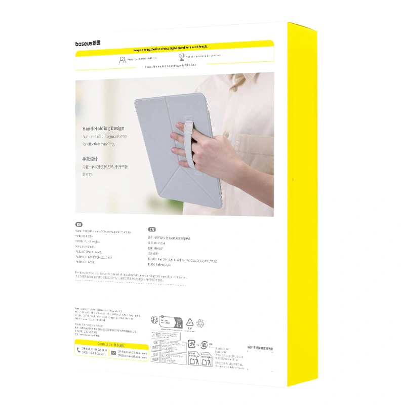 Baseus iPad Pro 11'' (2024) Minimalist 2 Smart Magnetic Folio Case - Cosmic Black - Image 9