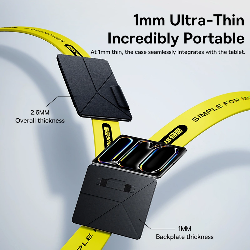 Baseus iPad Pro 11'' (2024) Minimalist 2 Smart Magnetic Folio Case - Cosmic Black - Image 7