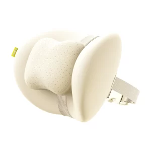 Baseus PrimeTrip VH2 Dual-Layer Car Headrest Pillow – Starlight Off-White