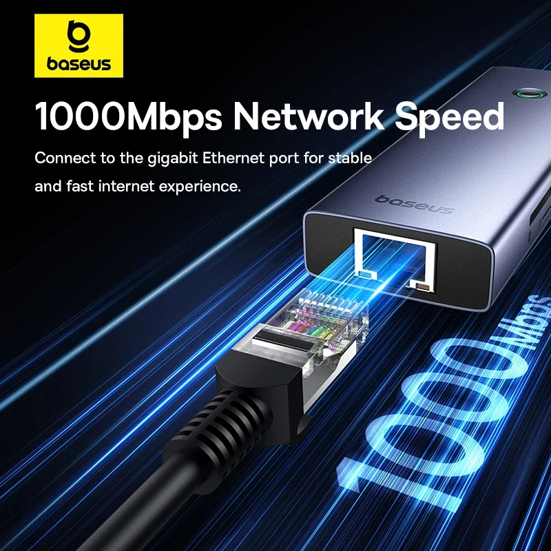 Baseus UltraJoy Series 11‑Port HUB Docking Station – Space Grey - Image 6