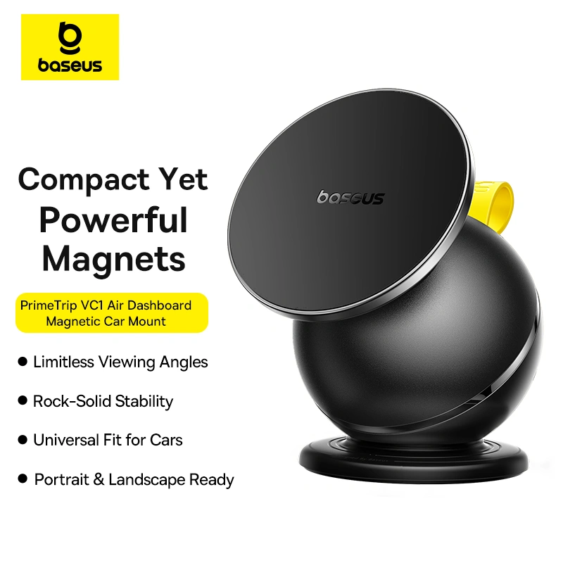 Baseus PrimeTrip VC1 Air Dashboard Magnetic Car Mount – Cosmic Black - Image 2