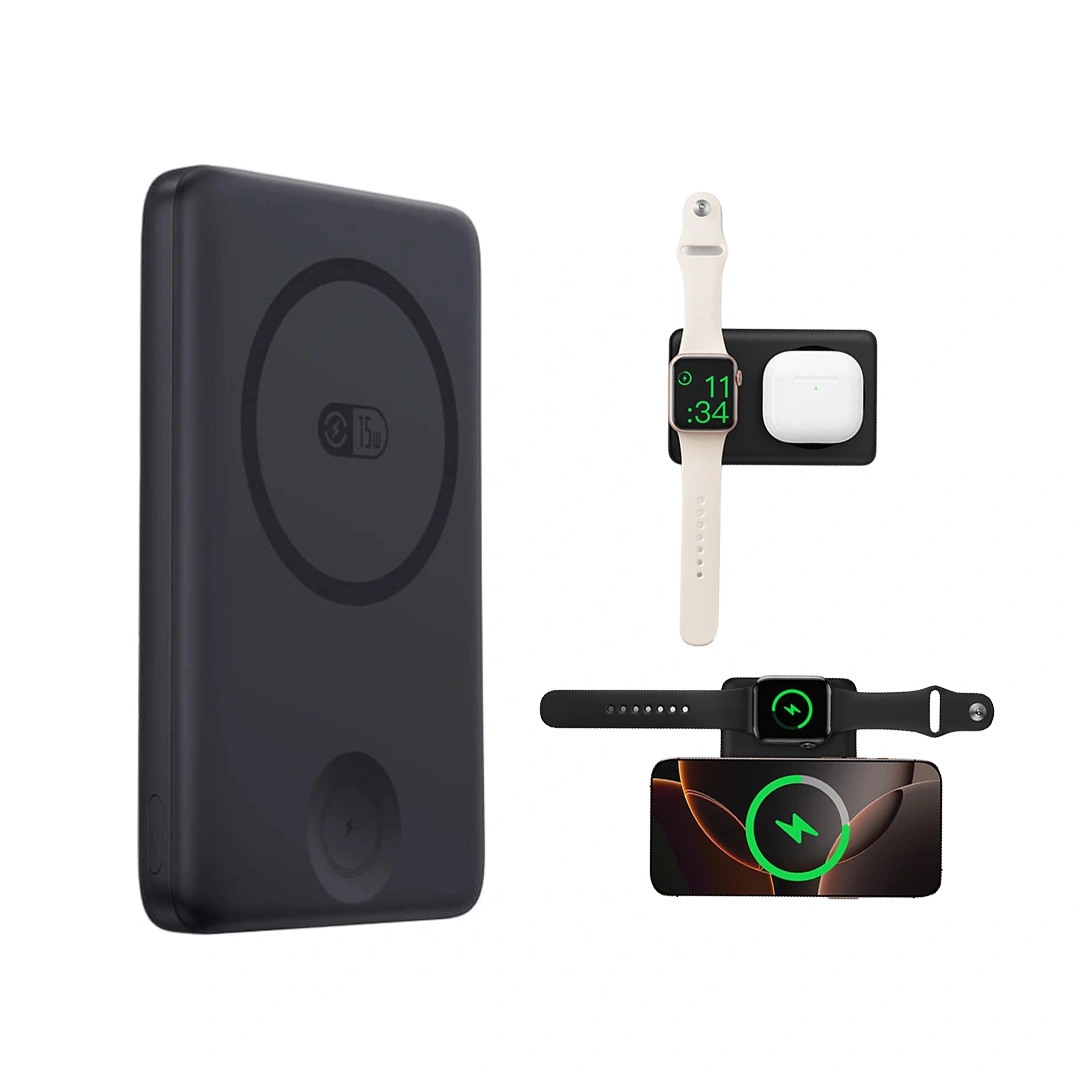 Baseus 10000mAh 27W EnerFill FT11 Magnetic Power Bank for iWatch & Phone