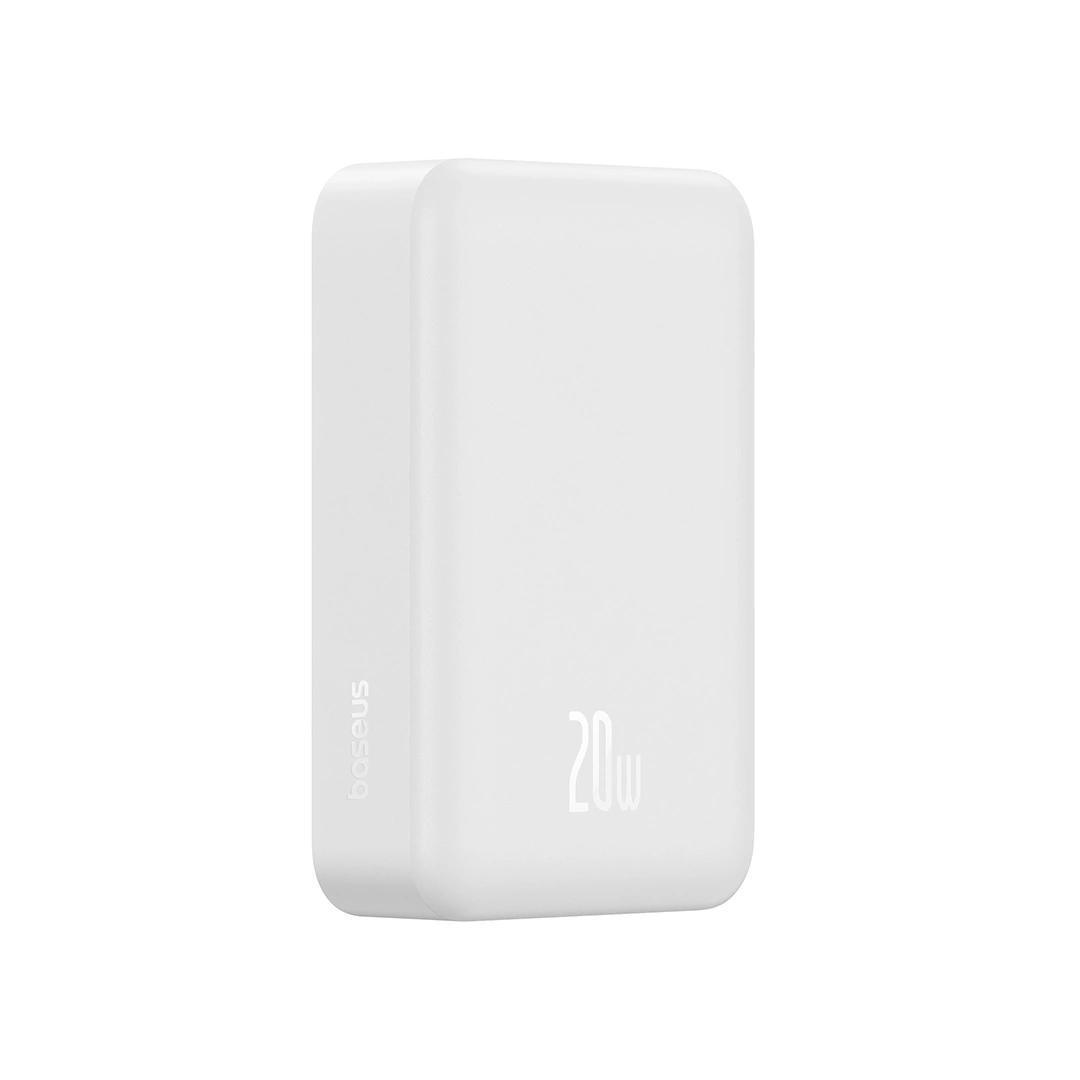 Baseus 20000mAh 20W EnerFill FM41 Mini Magnetic Power Bank Moon White - E0027U01 - 1 Year Warranty - Image 2