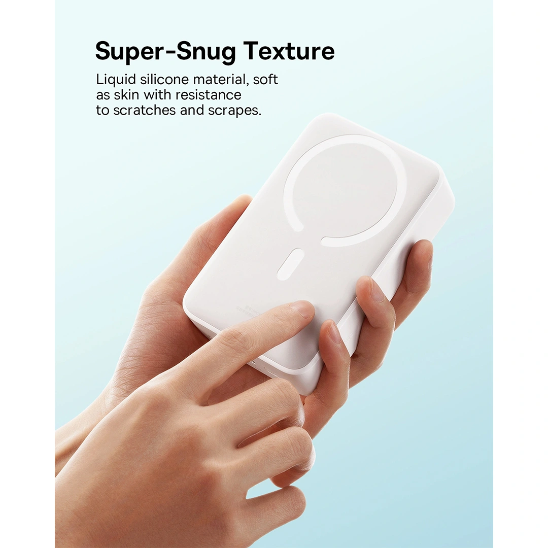 Baseus 20000mAh 20W EnerFill FM41 Mini Magnetic Power Bank Moon White - E0027U01 - 1 Year Warranty - Image 5